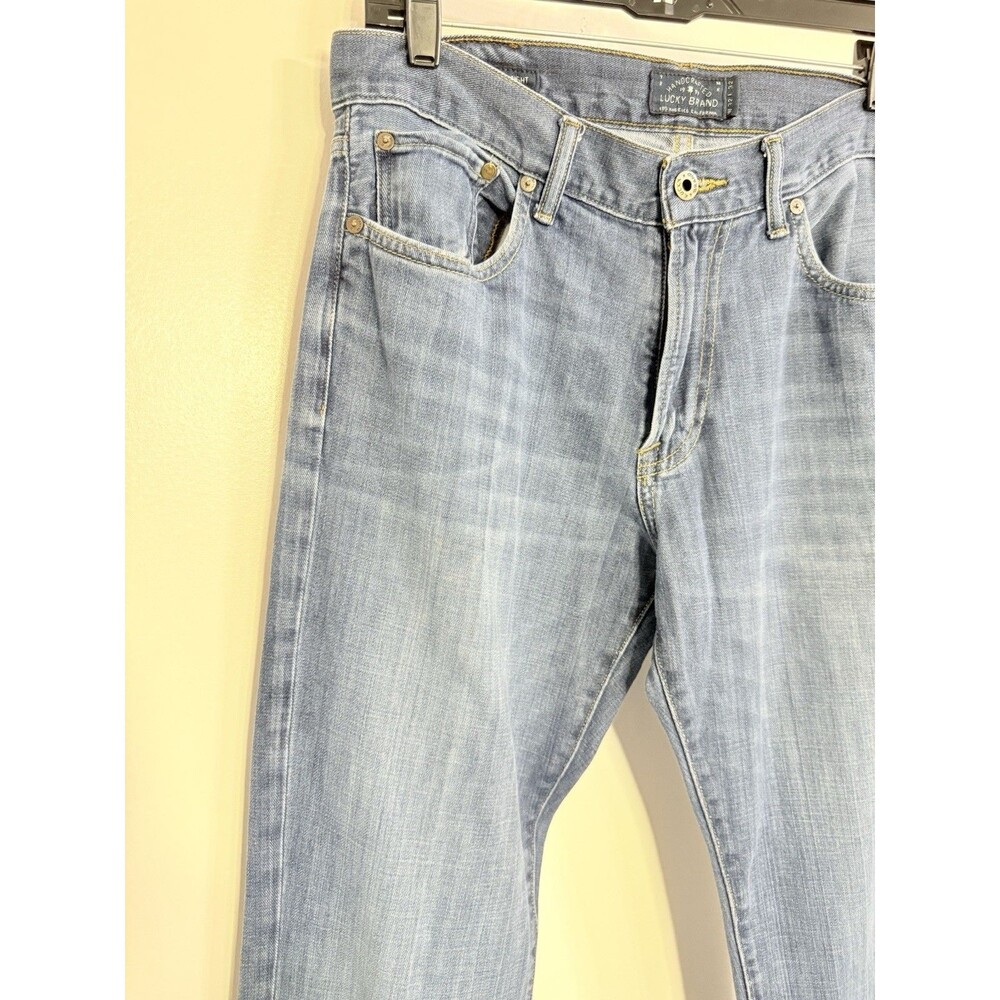 Lucky Brand Jeans Mens 221 Original Straight Stone Wash 32x32 (fits 33x31) - Picture 4 of 16